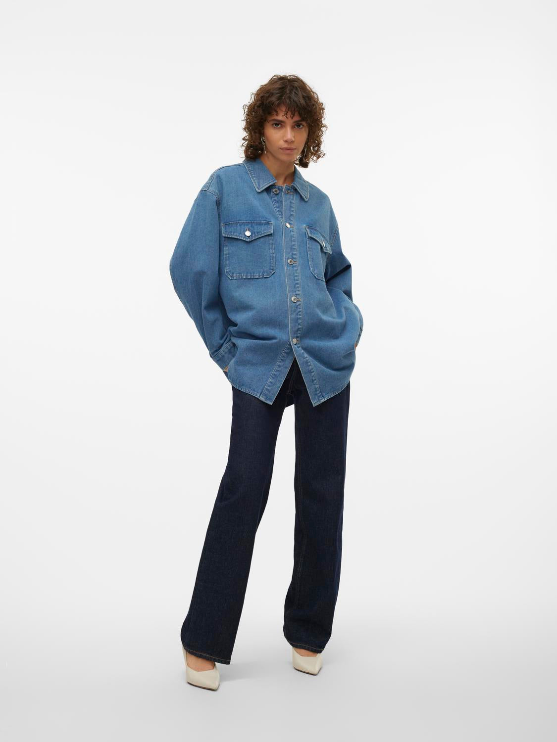 VMNAYA Shirts - Medium Blue Denim